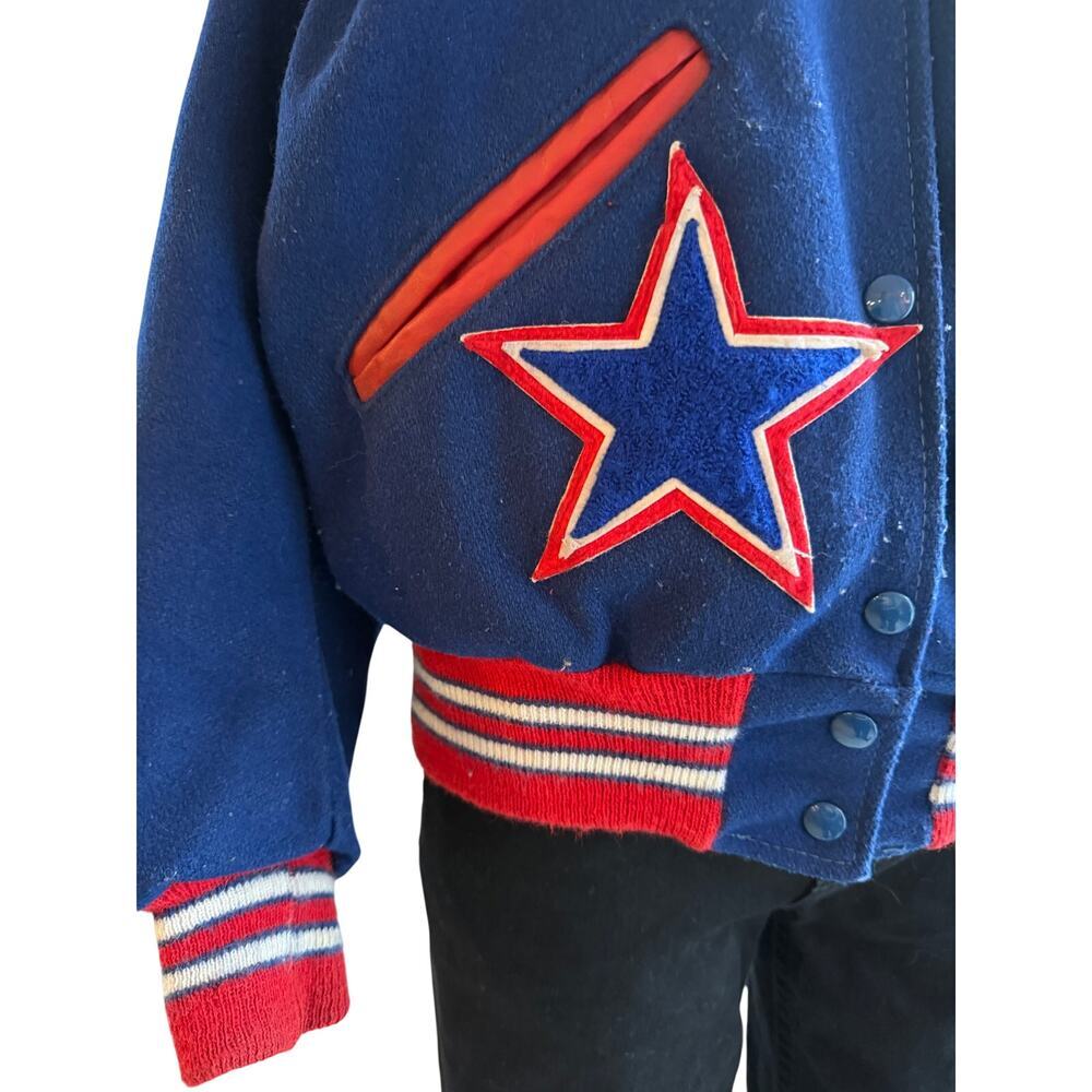 Vintage DeLong Varsity Jacket Rich South 84 Denise Wool USA 34 US Womens Small - Picture 7 of 11